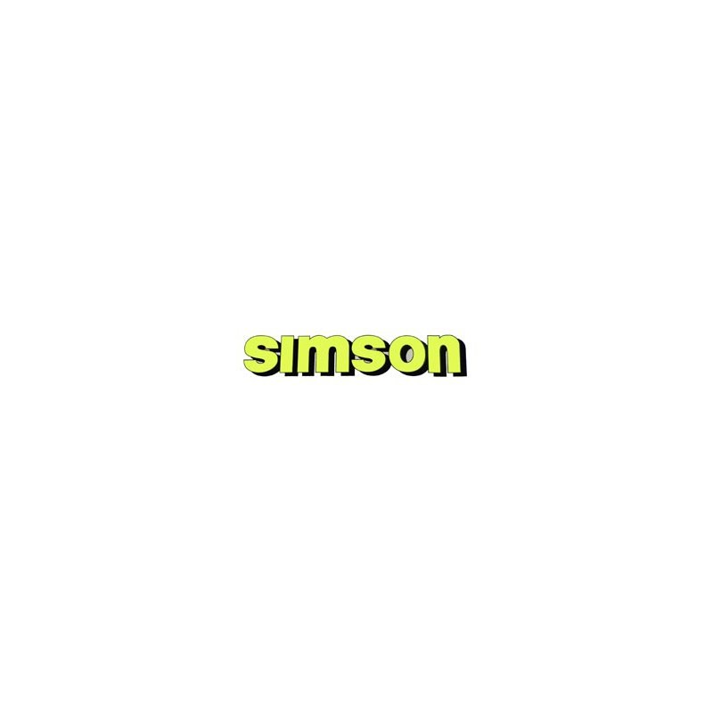 Klebefolie Simson-Tank, neon-gelb