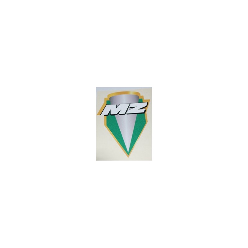 Schriftzug (Aufkleber) MZ Logo Emblem grün