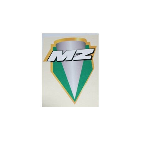 Schriftzug (Aufkleber) MZ Logo Emblem grün