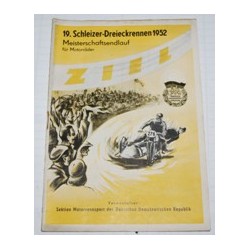 Schleizer Dreieck  1952 Programmheft