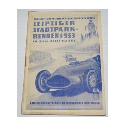 Leipziger Stadtpark Rennen 1953 Programmheft