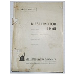 Ersatzteilliste Diesel Motor 1H65