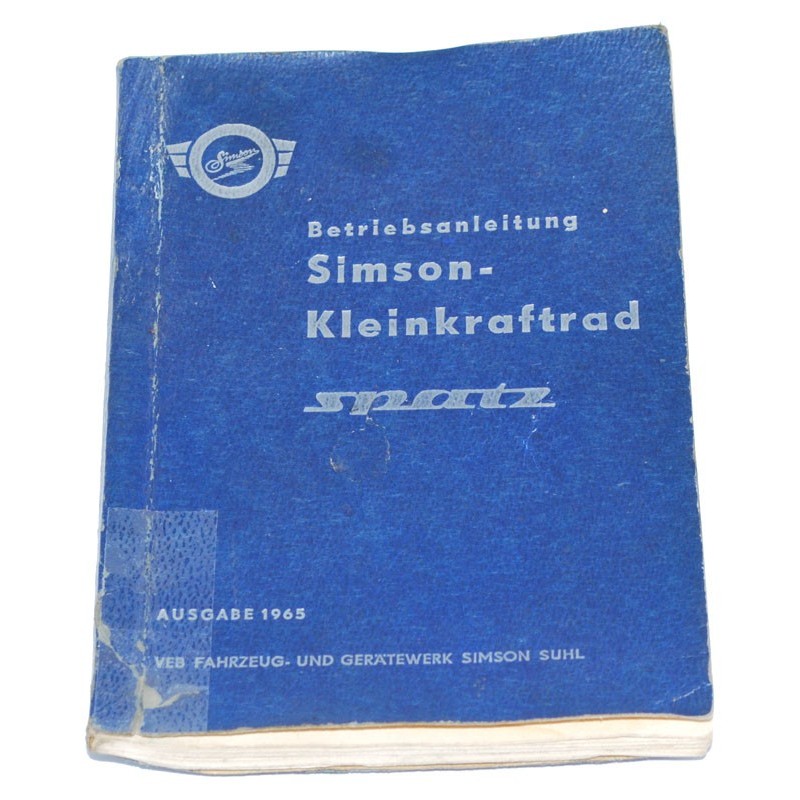 Betriebsanleitung Simson Spatz