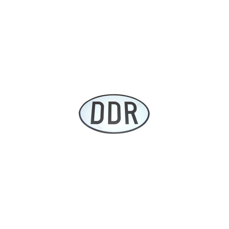 DDR Länderkennzeichen Kunststoff