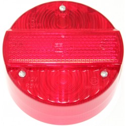 Rücklichtkappe für Bremsschlussleuchte BSL ohne Kennzeichenbeleuchtung), ø 120mm - rot - 3 Schrauben - Lichtaustritt 8520.26-200