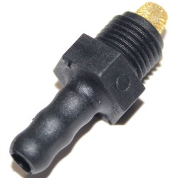 SET Schlauchanschluss - Schlauchstutzen ø 6,5 mm mit Sieb für DDR-Kraftstoffhahn - Moped, Mokick, Roller