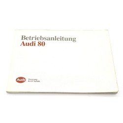 Betriebsanleitung Audi 80 von 1989