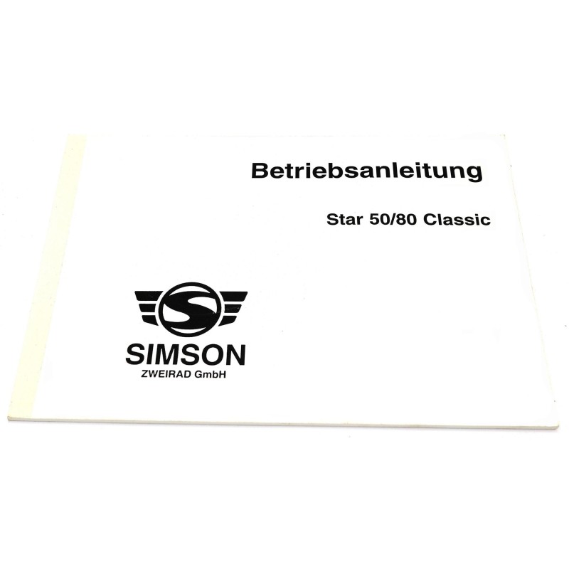 Betriebsanleitung Simson Star 50/80 classic